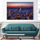 City Lights by H.J. Herrera on GIANT ART - orange city scene