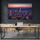 City Lights by H.J. Herrera on GIANT ART - orange city scene