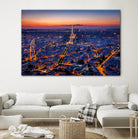 City Lights by H.J. Herrera on GIANT ART - orange city scene