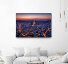 City Lights by H.J. Herrera on GIANT ART - orange city scene