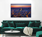 City Lights by H.J. Herrera on GIANT ART - orange city scene