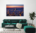 City Lights by H.J. Herrera on GIANT ART - orange city scene