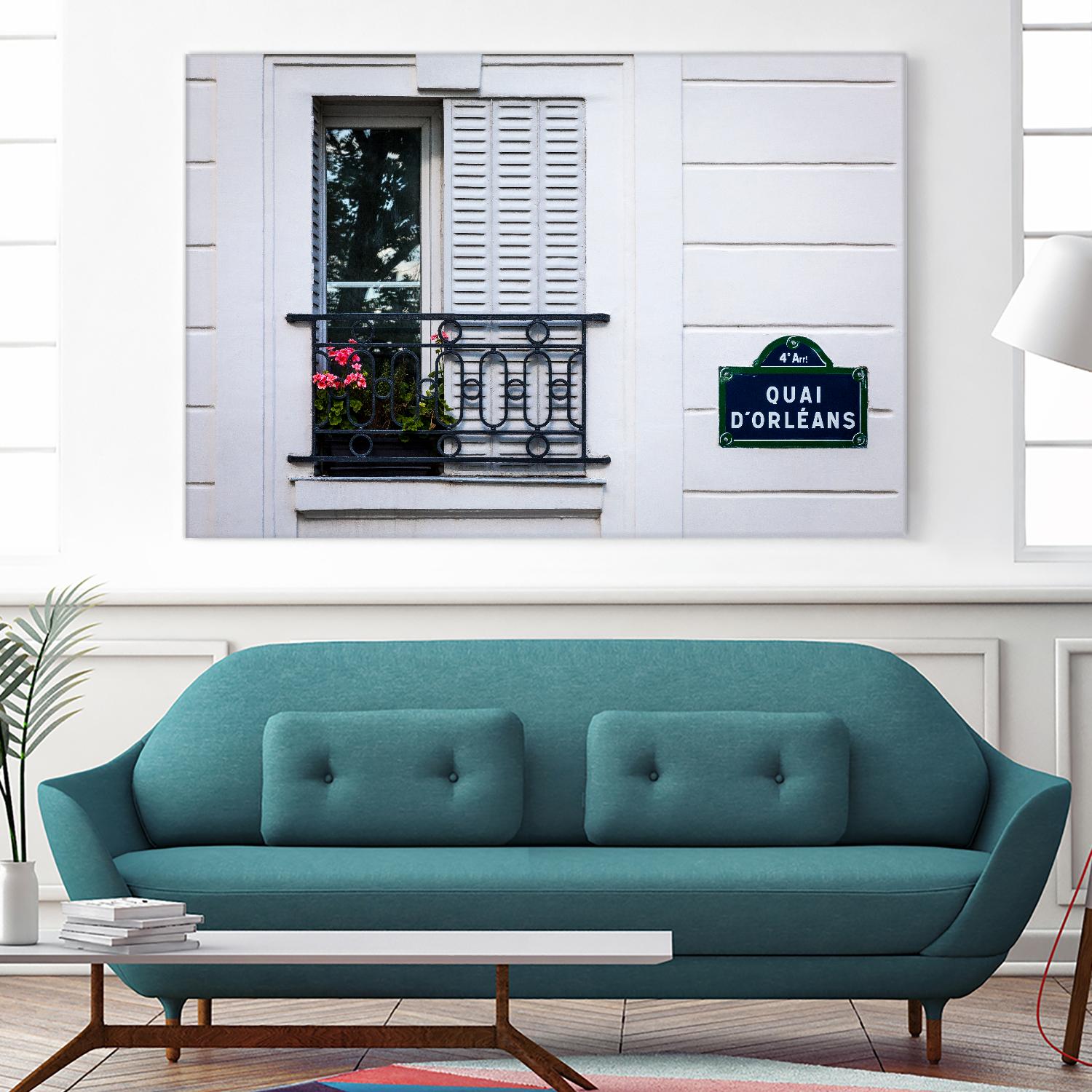 Quai d'Orléans by H.J. Herrera on GIANT ART - black architectural