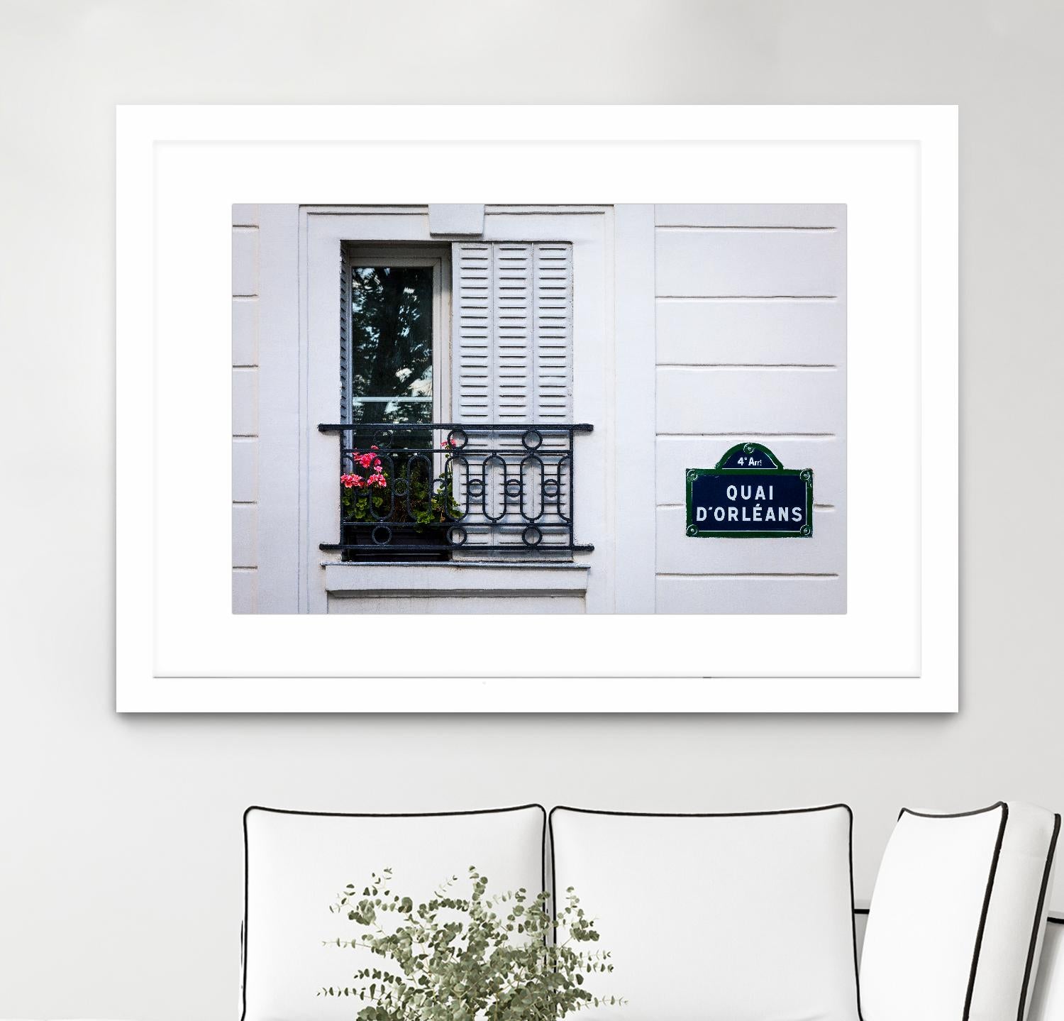 Quai d'Orléans by H.J. Herrera on GIANT ART - black architectural