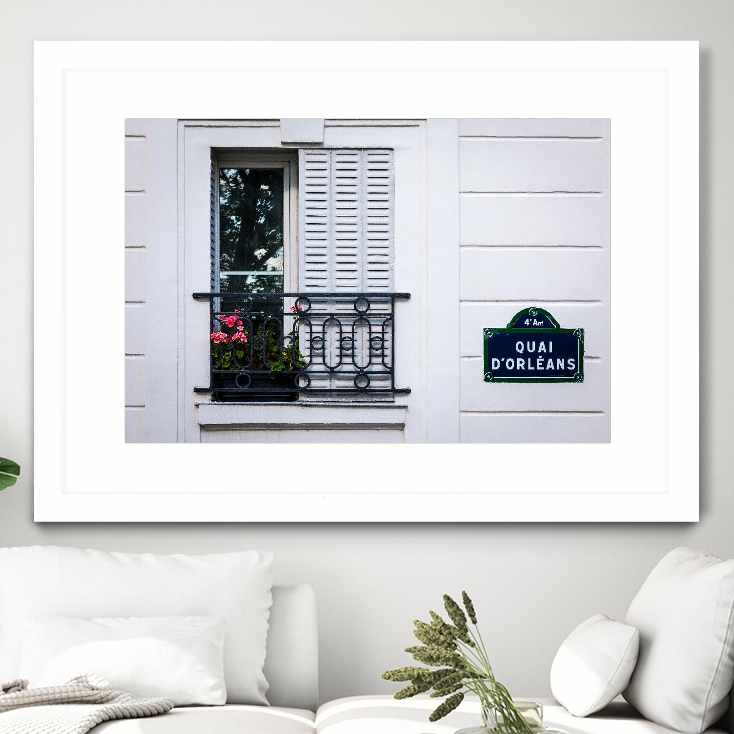 Quai d'Orléans by H.J. Herrera on GIANT ART - black architectural