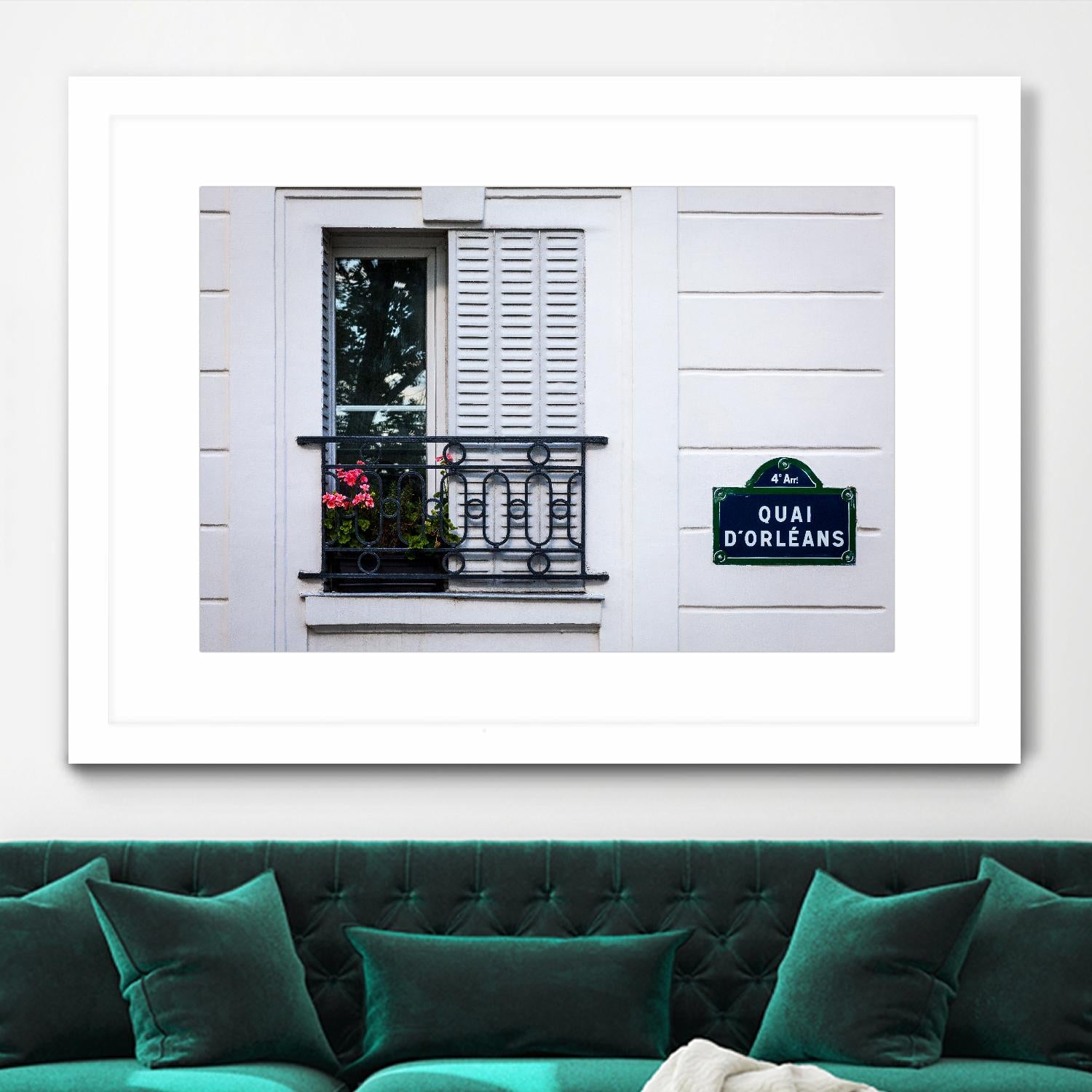 Quai d'Orléans by H.J. Herrera on GIANT ART - black architectural