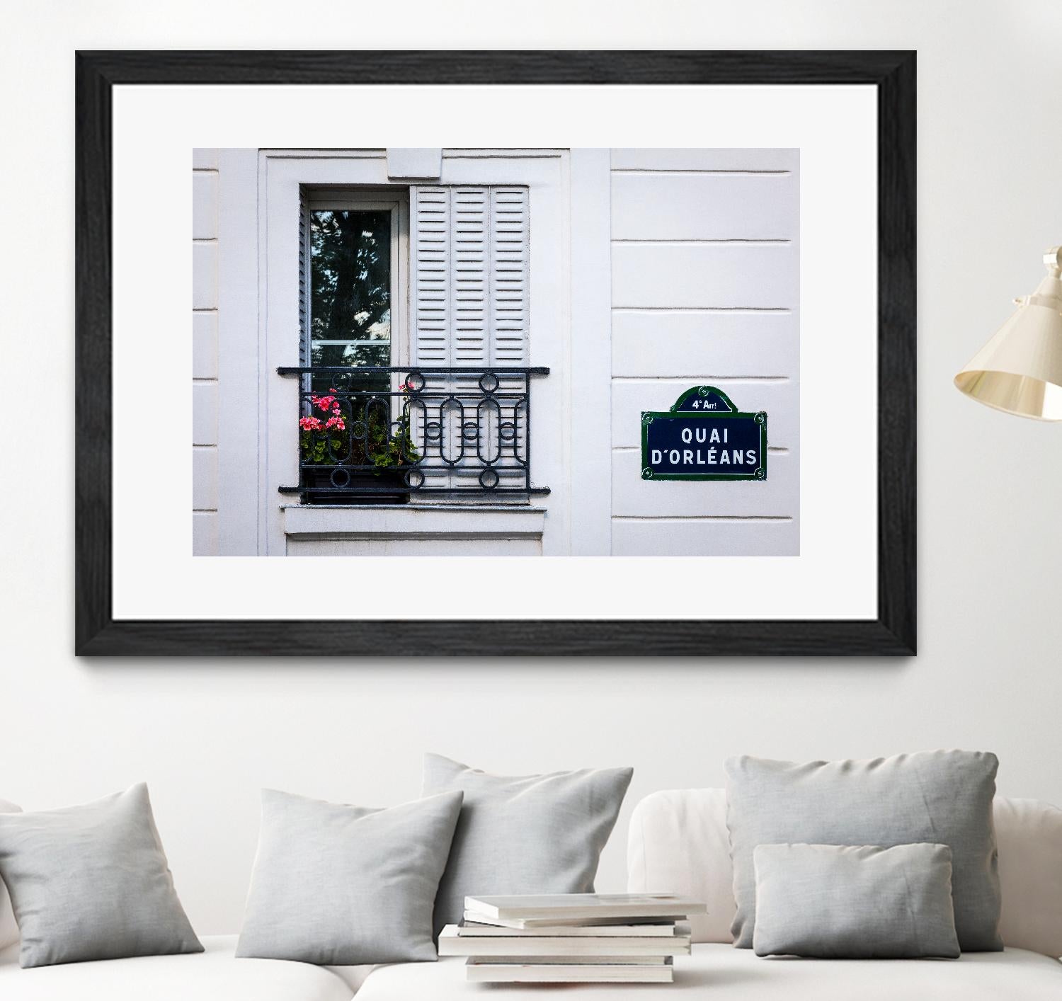 Quai d'Orléans by H.J. Herrera on GIANT ART - black architectural