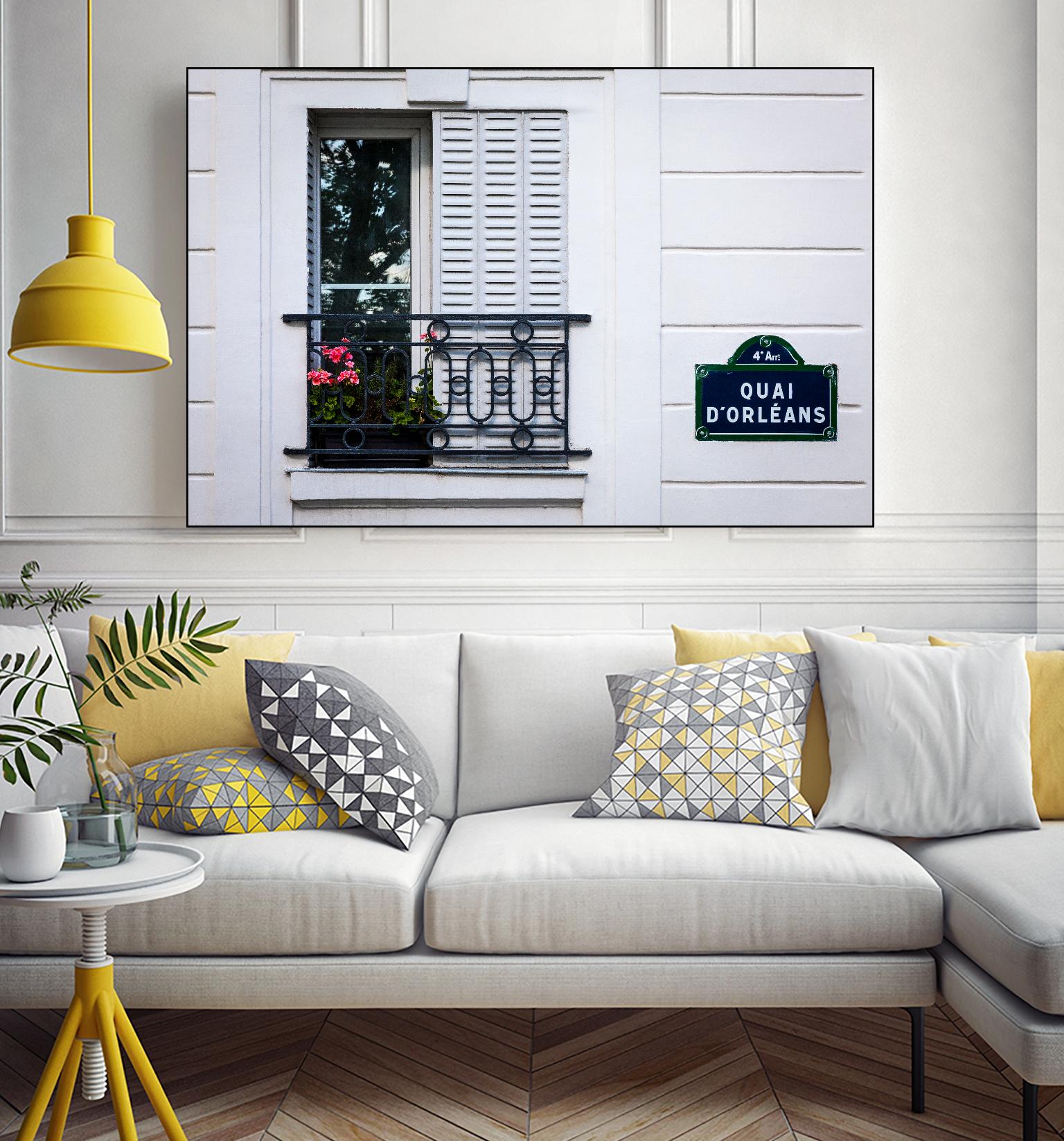 Quai d'Orléans by H.J. Herrera on GIANT ART - black architectural