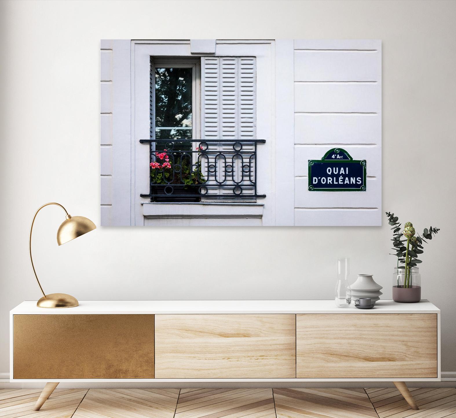 Quai d'Orléans by H.J. Herrera on GIANT ART - black architectural