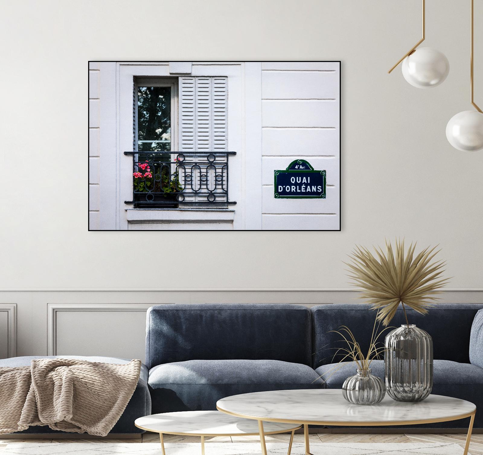 Quai d'Orléans by H.J. Herrera on GIANT ART - black architectural