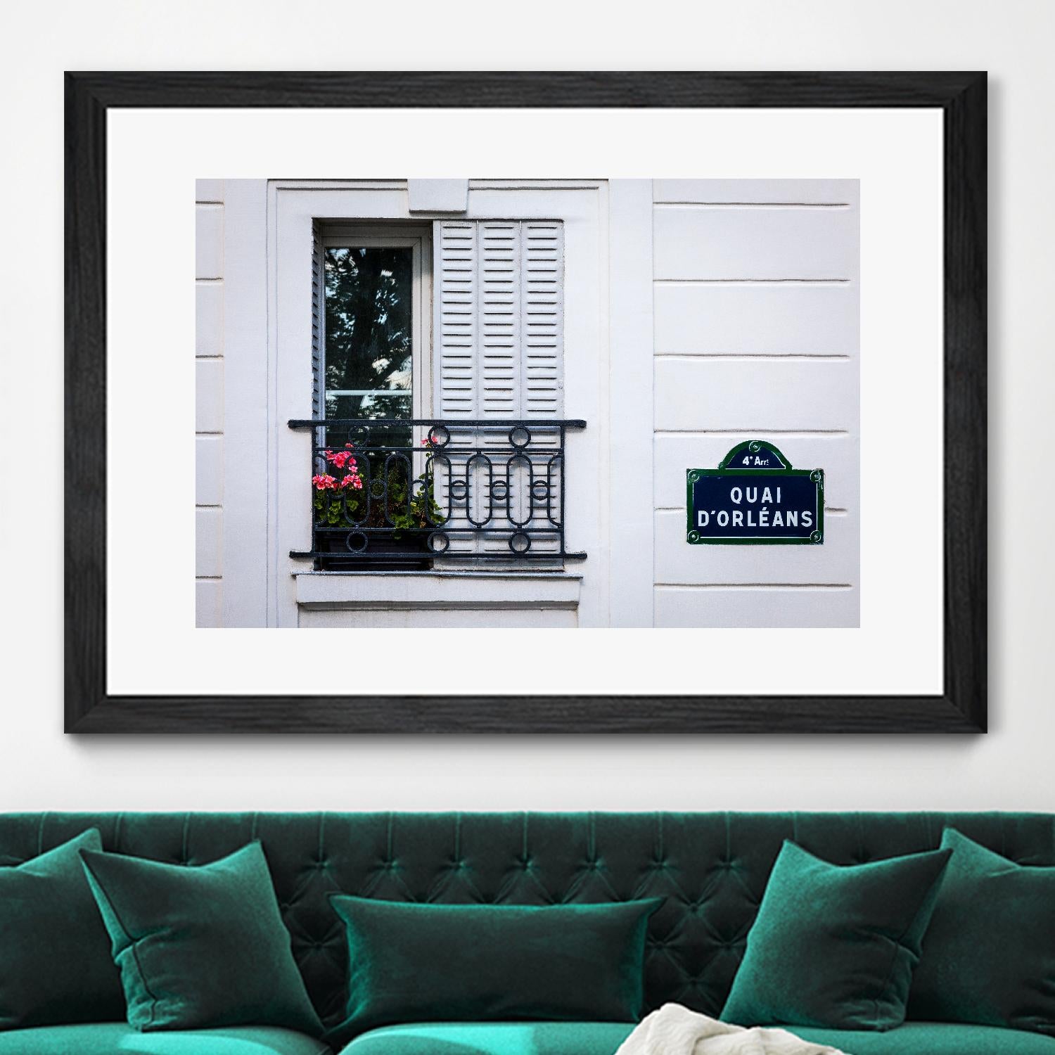 Quai d'Orléans by H.J. Herrera on GIANT ART - black architectural