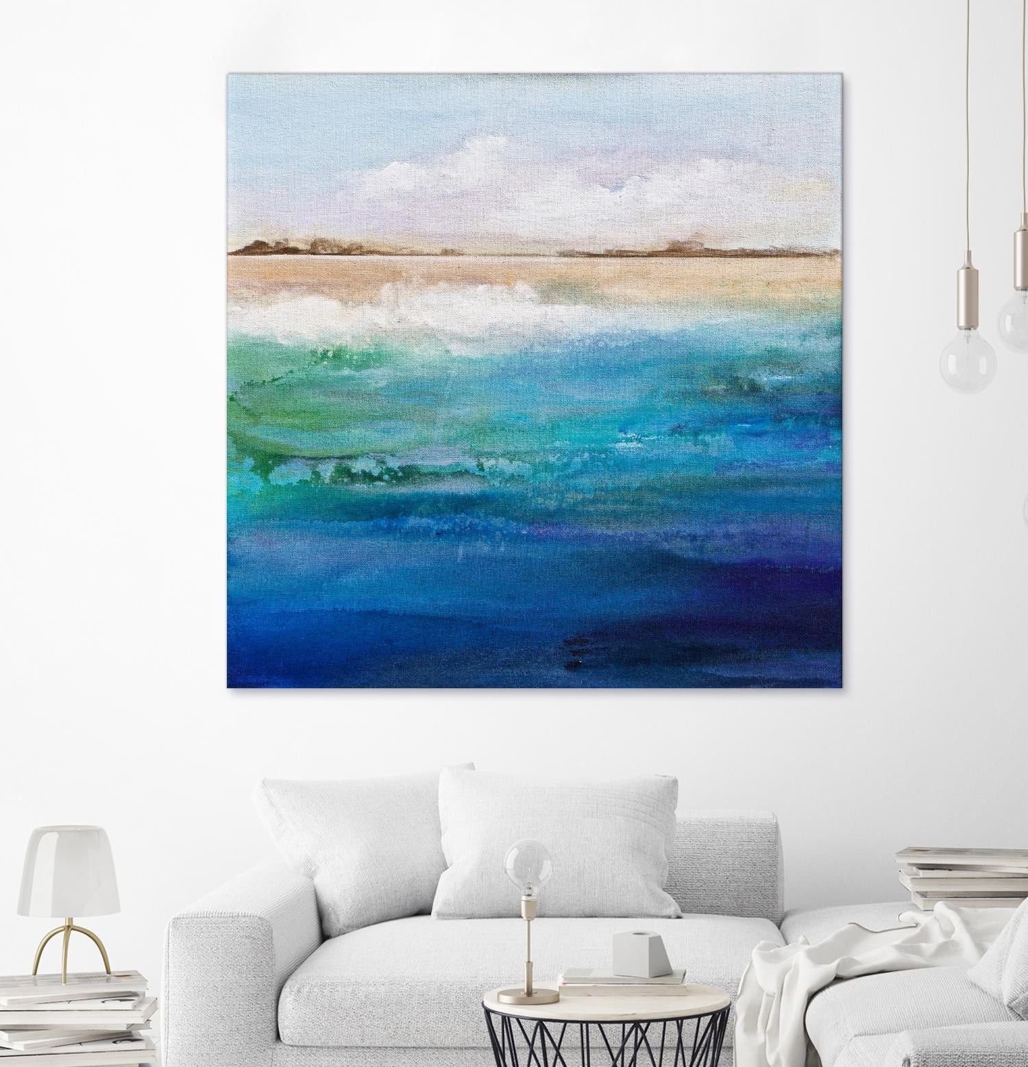 Shoreline by Karen Hale on GIANT ART - multicolor coastal; landscapes