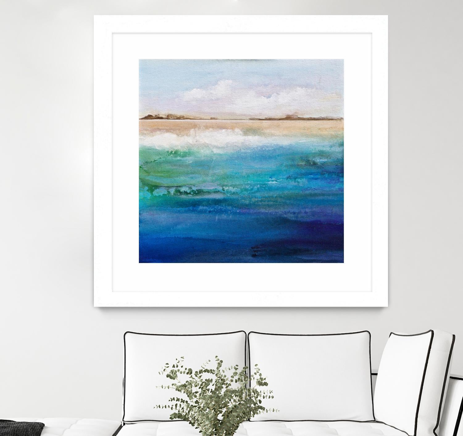 Shoreline by Karen Hale on GIANT ART - multicolor coastal; landscapes
