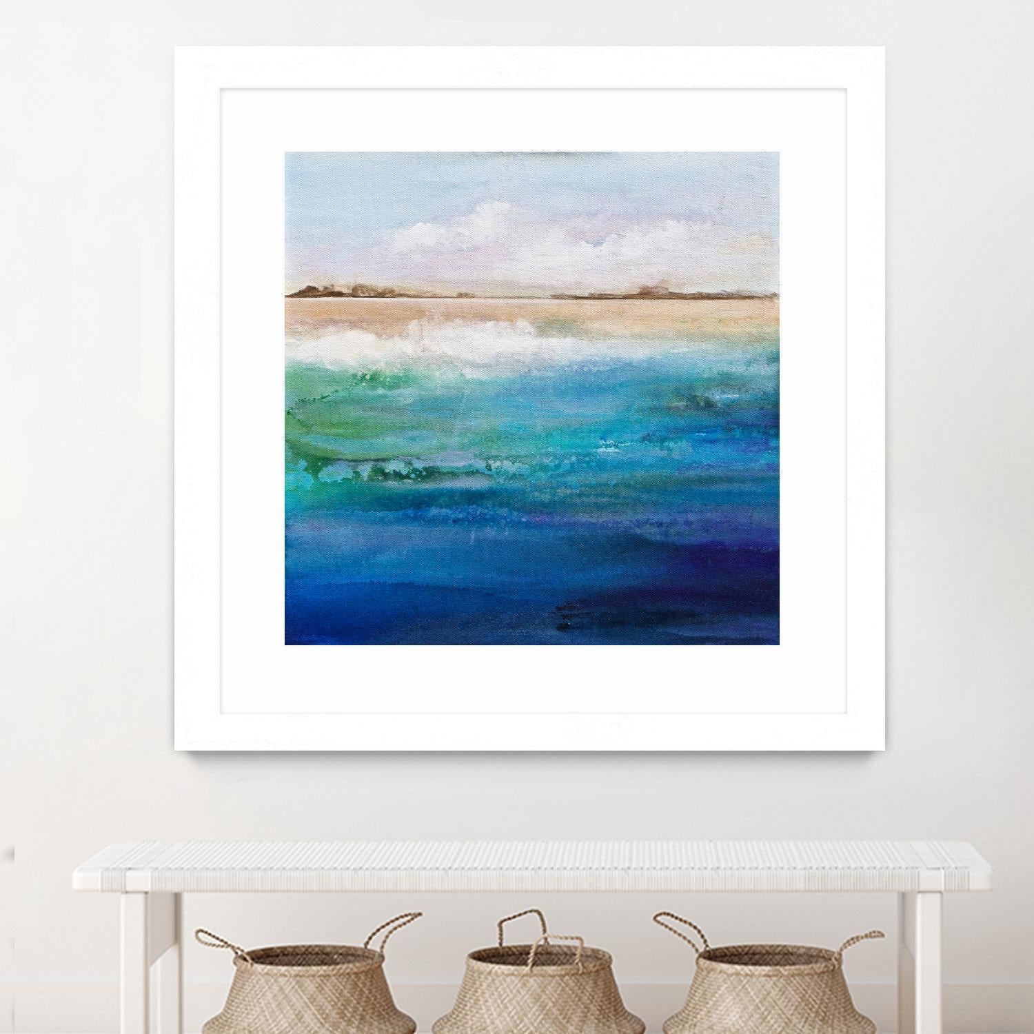 Shoreline by Karen Hale on GIANT ART - multicolor coastal; landscapes