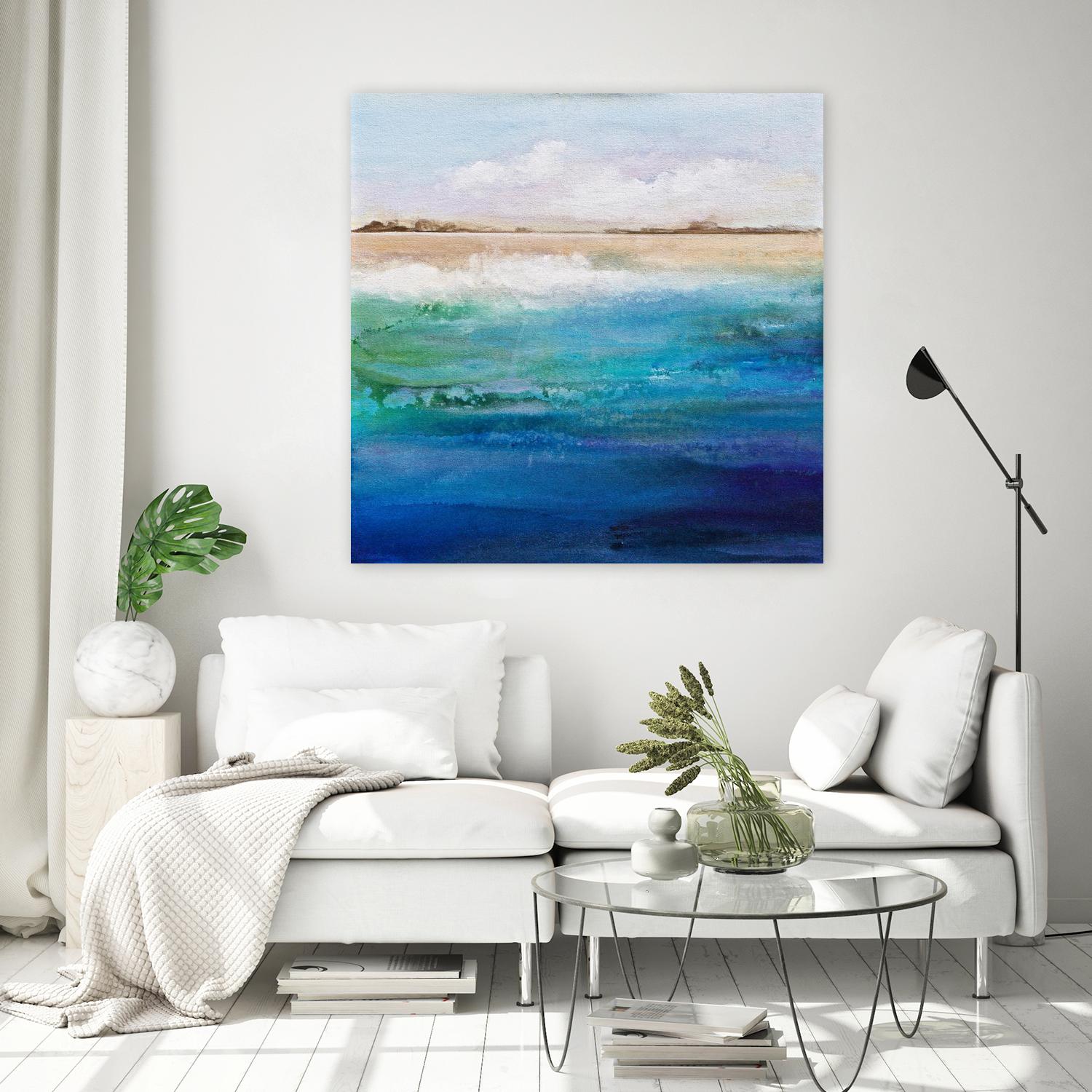 Shoreline by Karen Hale on GIANT ART - multicolor coastal; landscapes