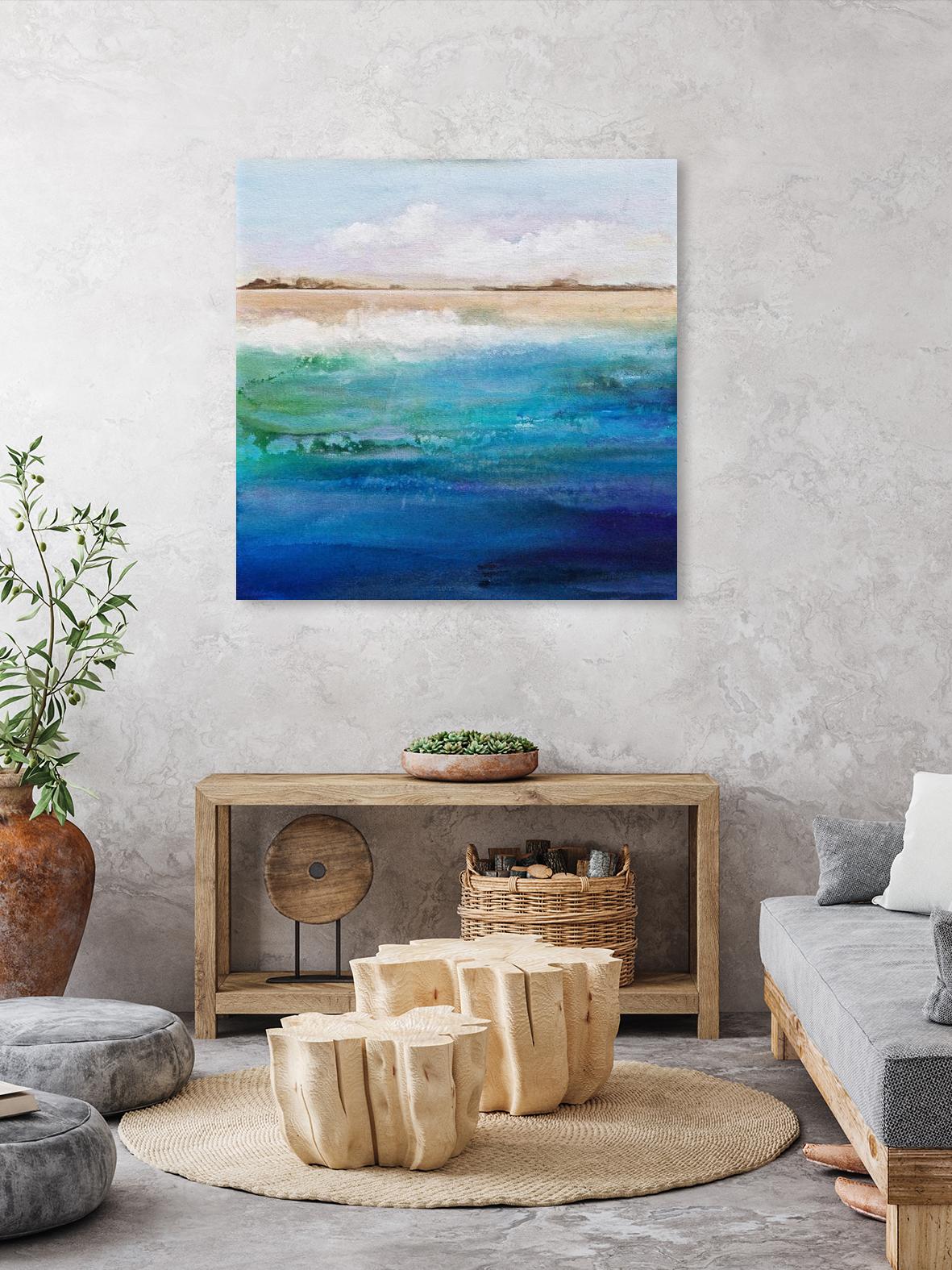 Shoreline by Karen Hale on GIANT ART - multicolor coastal; landscapes