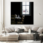 Pause by Karen Hollingsworth on GIANT ART - multi floral/still life, landscapes, chairs, coffee, farms, interiors, snow, winter, country/rural