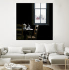 Pause by Karen Hollingsworth on GIANT ART - multi floral/still life, landscapes, chairs, coffee, farms, interiors, snow, winter, country/rural