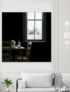 Pause by Karen Hollingsworth on GIANT ART - multi floral/still life, landscapes, chairs, coffee, farms, interiors, snow, winter, country/rural