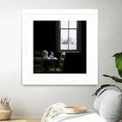 Pause by Karen Hollingsworth on GIANT ART - multi floral/still life, landscapes, chairs, coffee, farms, interiors, snow, winter, country/rural