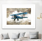 Biplane 1 by GraphINC Studio on GIANT ART - multicolor vintage