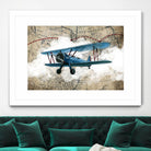 Biplane 1 by GraphINC Studio on GIANT ART - multicolor vintage