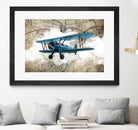 Biplane 1 by GraphINC Studio on GIANT ART - multicolor vintage
