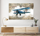 Biplane 1 by GraphINC Studio on GIANT ART - multicolor vintage