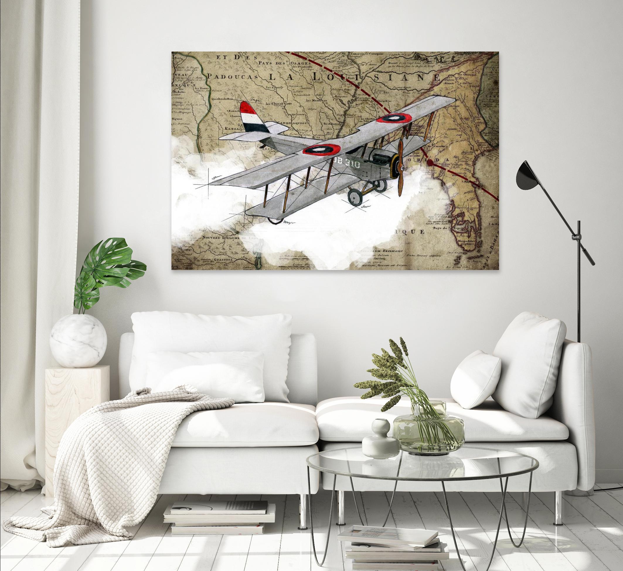 Biplane 4 by GraphINC Studio on GIANT ART - multicolor vintage