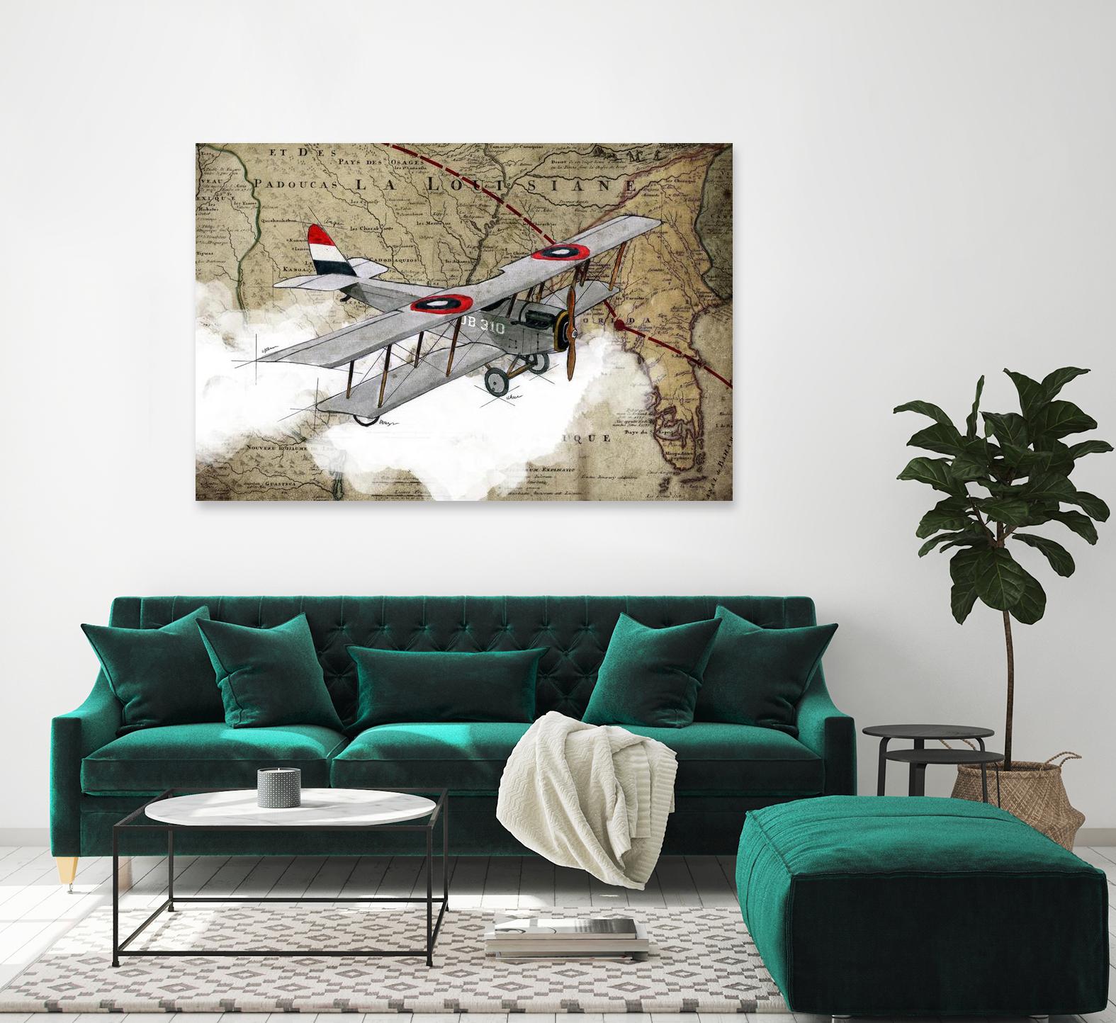 Biplane 4 by GraphINC Studio on GIANT ART - multicolor vintage
