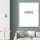 Enjoy by TypeLike on GIANT ART - multicolor design/type; inspirational