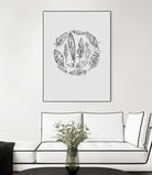 Feather Circle by Incado on GIANT ART - multicolor floral/still life