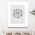 Feather Circle by Incado on GIANT ART - multicolor floral/still life