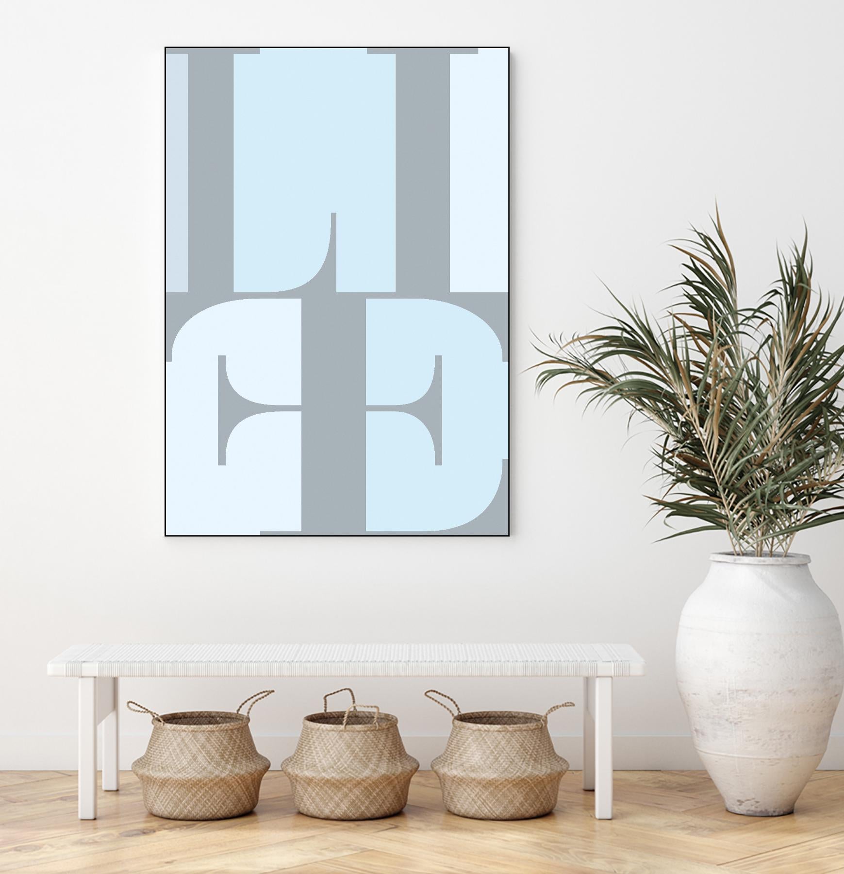 Life by TypeLike on GIANT ART - multicolor design/type; contemporary