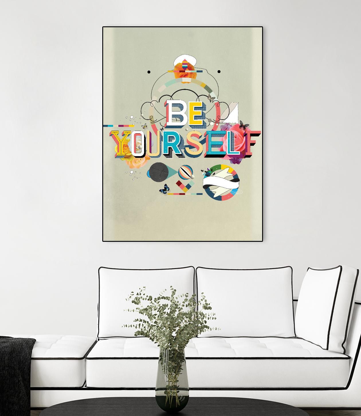 Be Yourself by Kavan & Company on GIANT ART - multi inspirational, novelty, design/type, illustration, typography