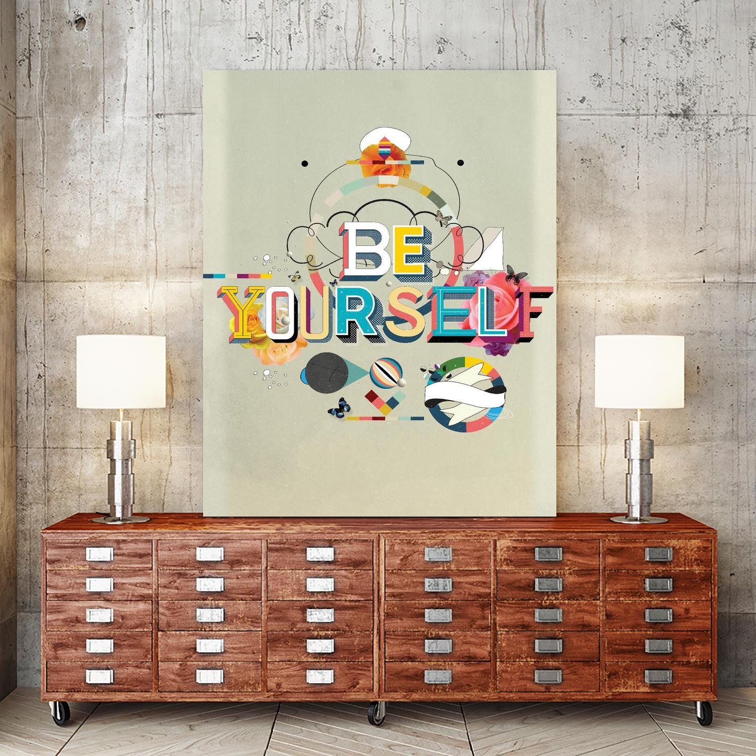 Be Yourself by Kavan & Company on GIANT ART - multi inspirational, novelty, design/type, illustration, typography