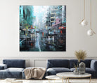 Montreal Turquoise Rain by Mark Lague on GIANT ART - multicolor landscapes