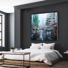 Montreal Turquoise Rain by Mark Lague on GIANT ART - multicolor landscapes