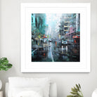 Montreal Turquoise Rain by Mark Lague on GIANT ART - multicolor landscapes