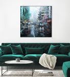 Montreal Turquoise Rain by Mark Lague on GIANT ART - multicolor landscapes