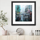 Montreal Turquoise Rain by Mark Lague on GIANT ART - multicolor landscapes