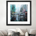 Montreal Turquoise Rain by Mark Lague on GIANT ART - multicolor landscapes