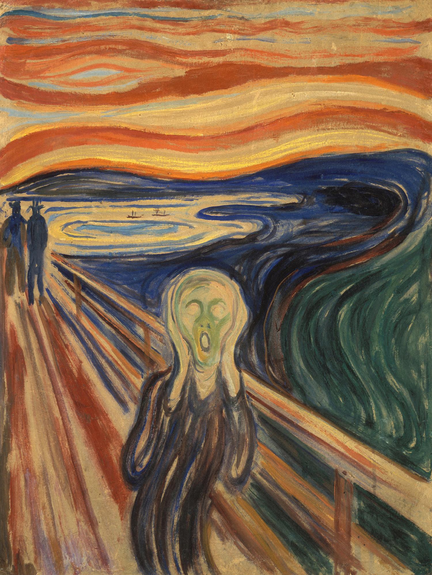 The Scream by Edvard Munch on GIANT ART - multicolor museum; figurative