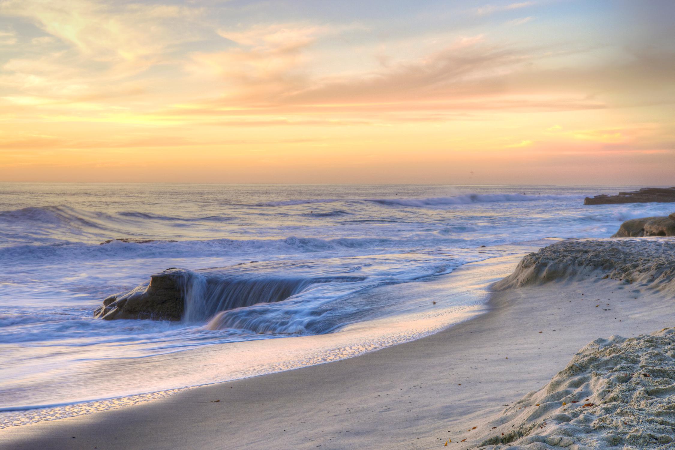 La Jolla Sunset by Dean Mayo on GIANT ART - multicolor photography; landscapes; coastal