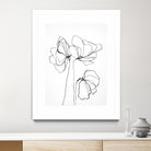 Fine Line 6 by Design Fabrikken on GIANT ART - black,white contemporary, floral/still life, flowers