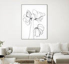 Fine Line 6 by Design Fabrikken on GIANT ART - black,white contemporary, floral/still life, flowers