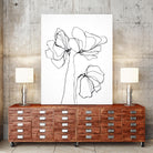 Fine Line 6 by Design Fabrikken on GIANT ART - black,white contemporary, floral/still life, flowers