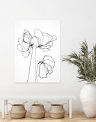 Fine Line 6 by Design Fabrikken on GIANT ART - black,white contemporary, floral/still life, flowers