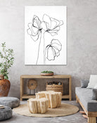 Fine Line 6 by Design Fabrikken on GIANT ART - black,white contemporary, floral/still life, flowers