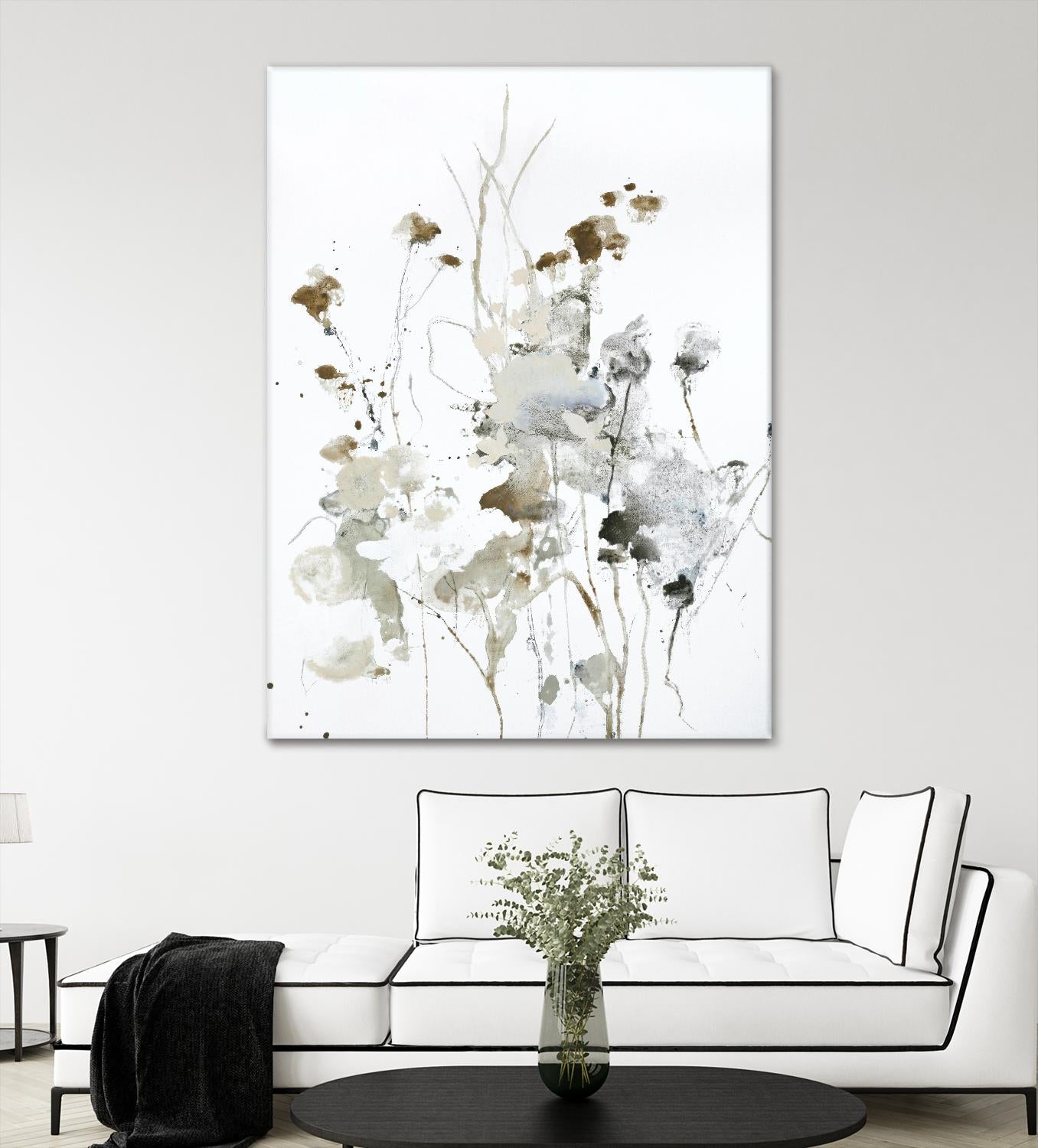 These Days 2 by Design Fabrikken on GIANT ART - black,white contemporary, floral/still life, minimalist